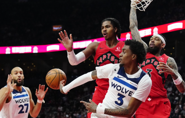 Timberwolves Menang Tipis 128-126 atas Raptors